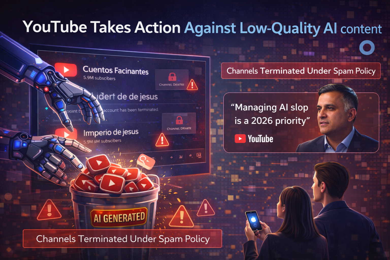 Youtube calling out on AI Slop