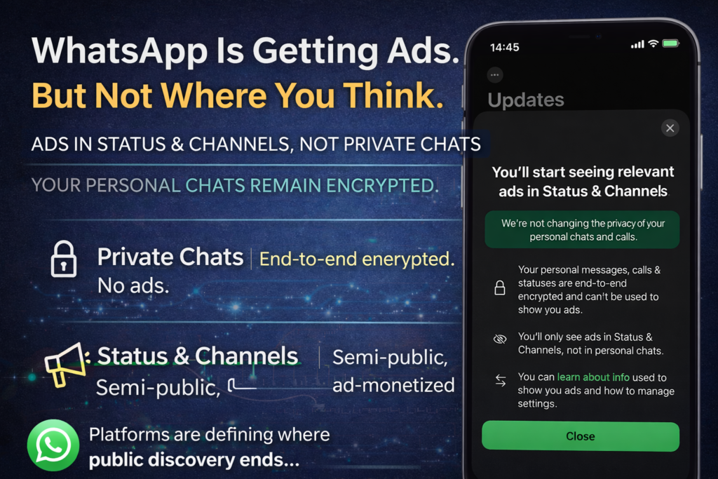 WhatsApp Is Getting Ads