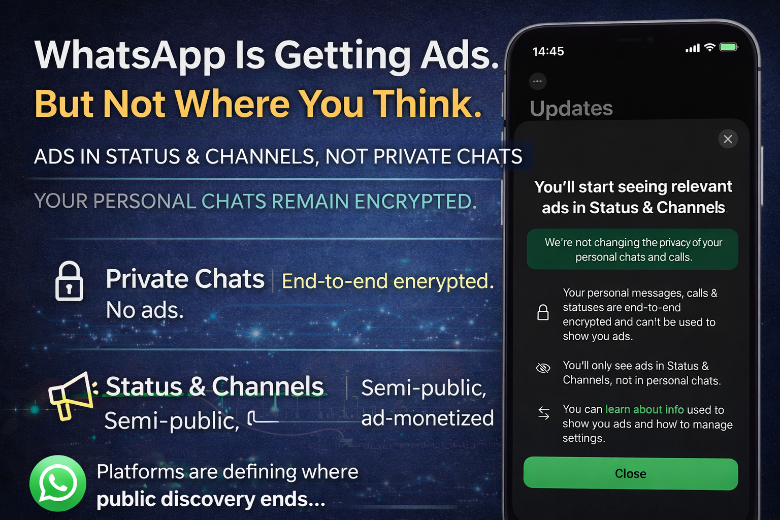 WhatsApp Is Getting Ads