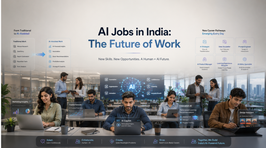 AI jobs in India changing the future of work through automation, reskilling, and new career opportunities
