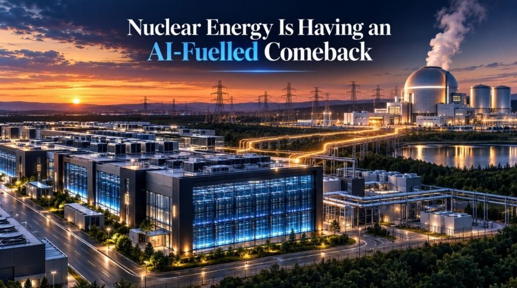 Nuclear energy powering AI data centers and artificial intelligence infrastructure