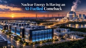 Nuclear energy powering AI data centers and artificial intelligence infrastructure