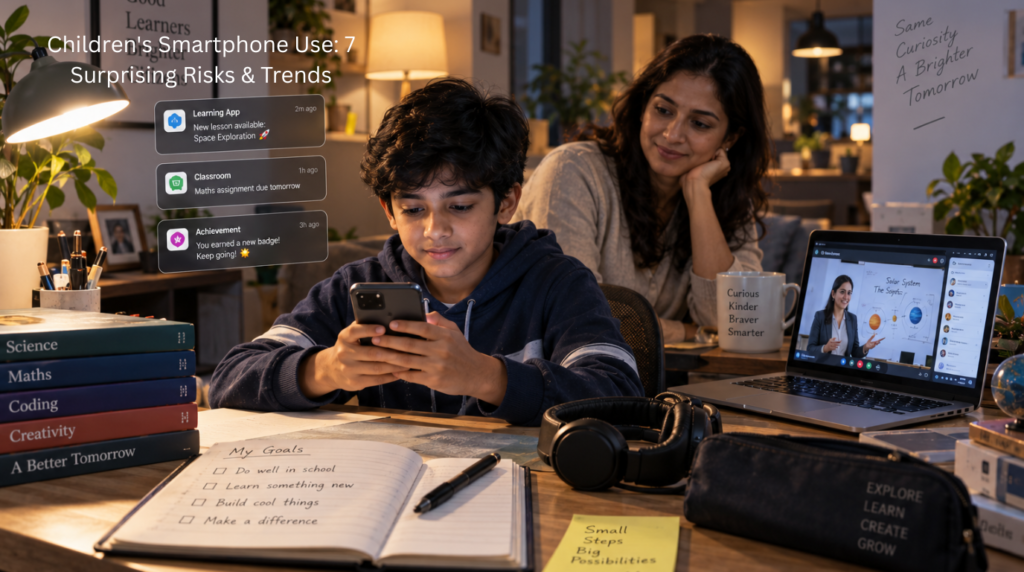 After the introduction, before "Children are getting smartphones earlier". Children's Smartphone Use