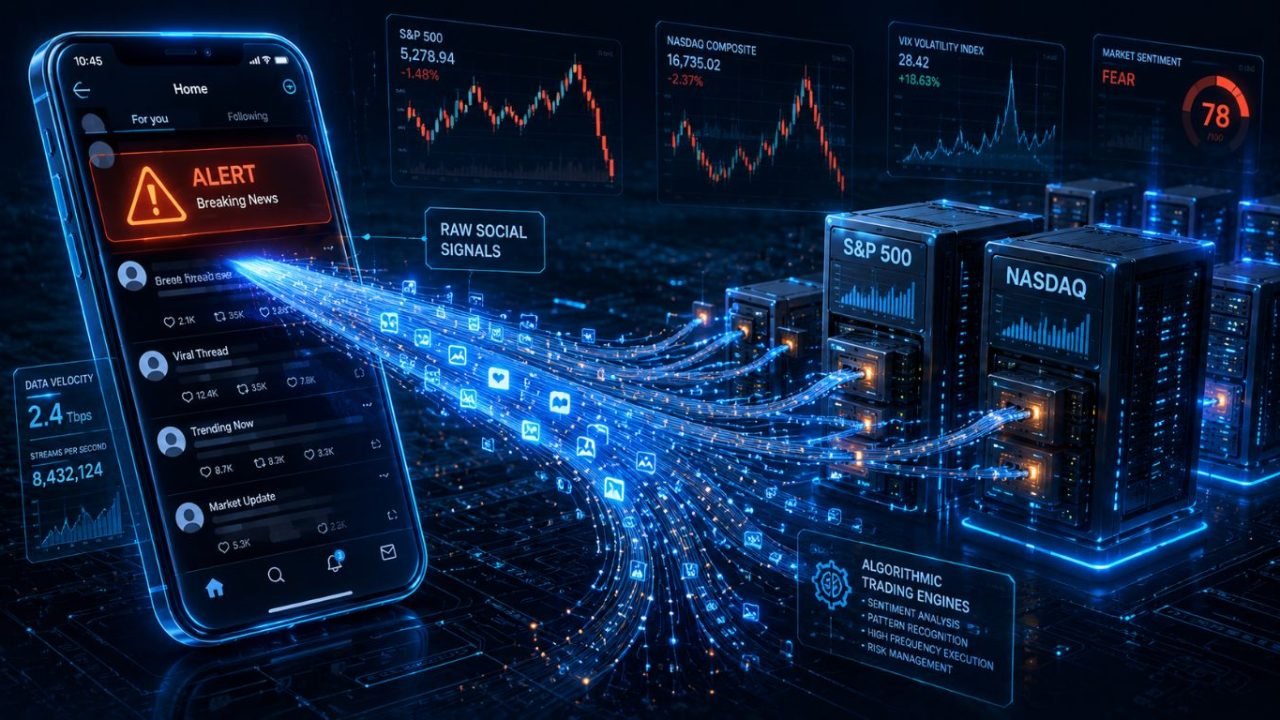 3 Secret Risks of High-Frequency Trading Data visual displaying digital market feeds and low latency execution.