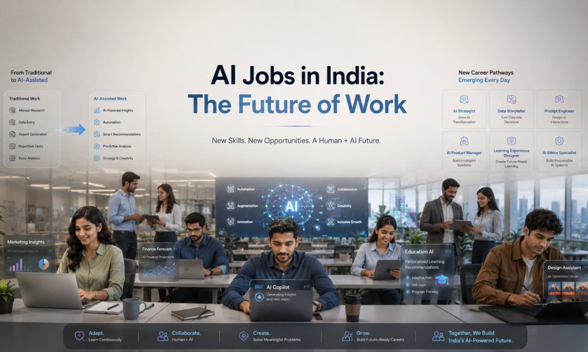 AI jobs in India changing the future of work through automation, reskilling, and new career opportunities