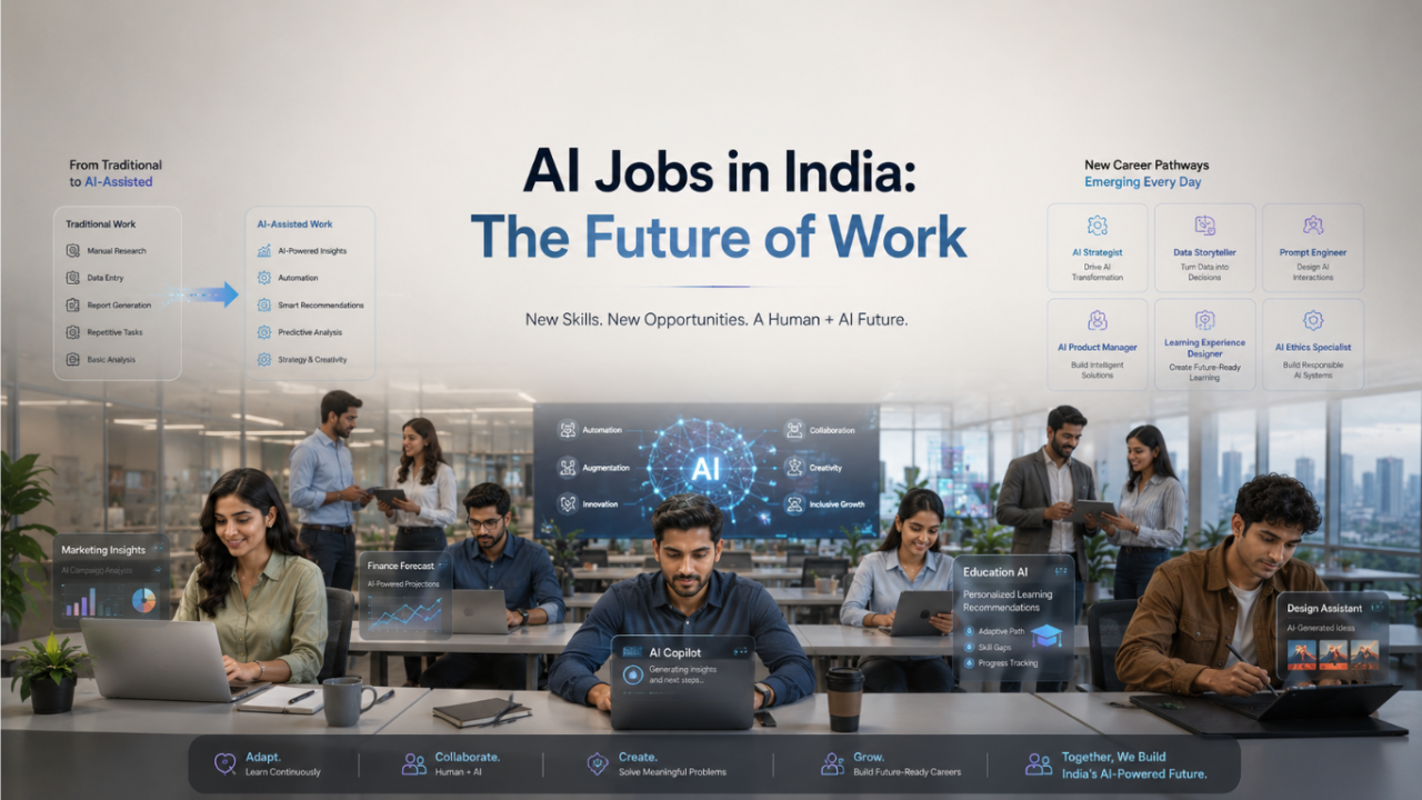AI jobs in India changing the future of work through automation, reskilling, and new career opportunities