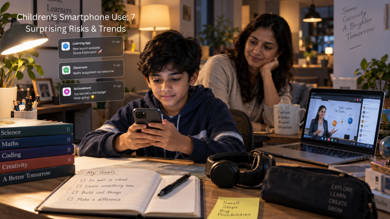 After the introduction, before "Children are getting smartphones earlier". Children's Smartphone Use