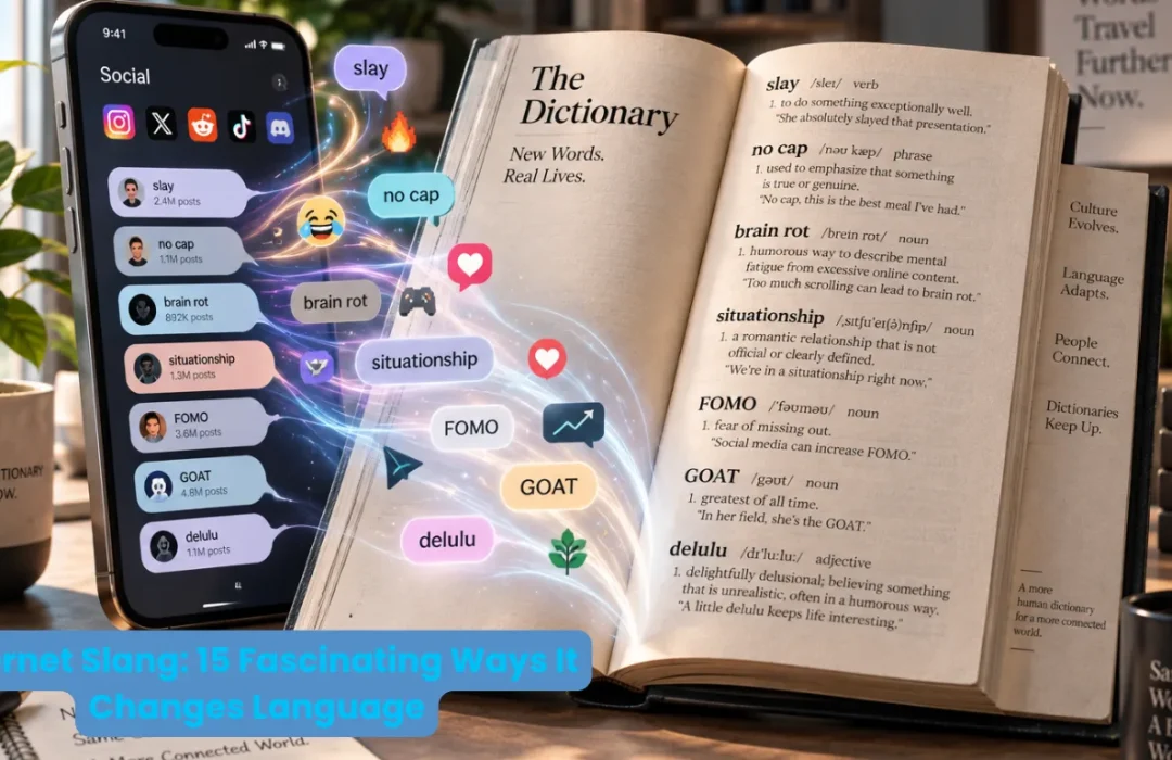 Internet slang reflecting the evolution of communication from analogue technology to digital culture