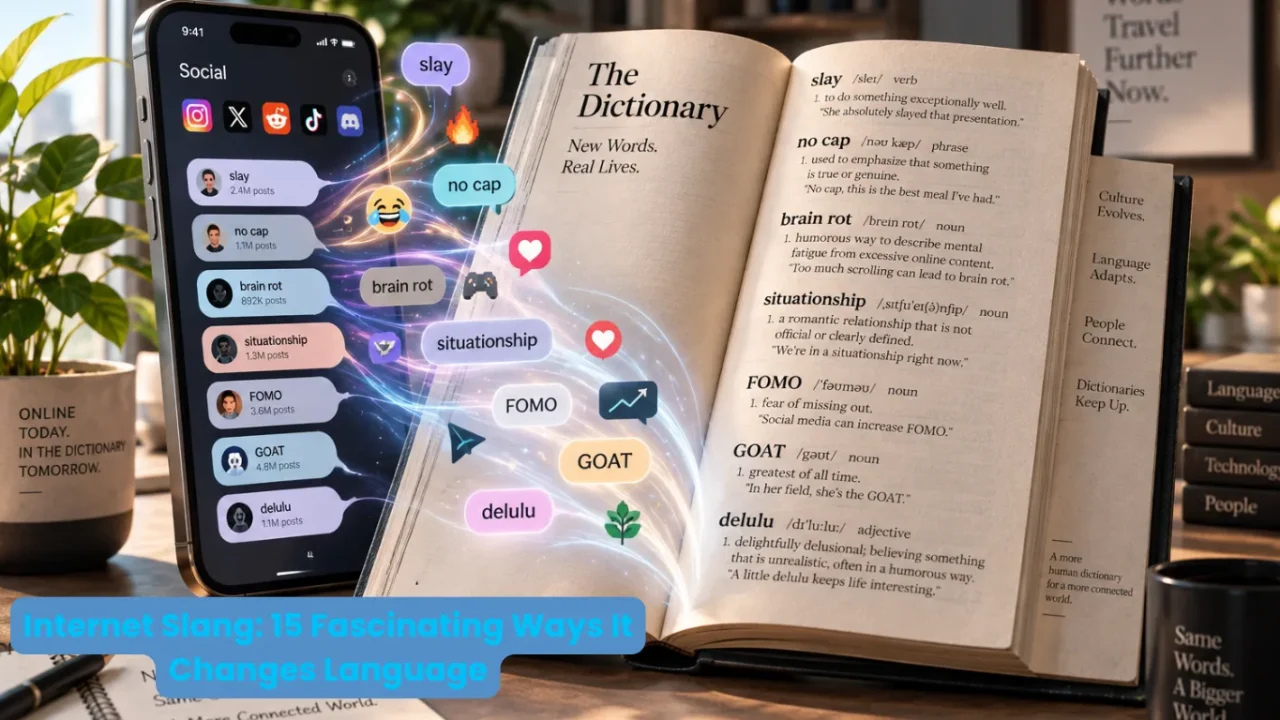 Internet slang reflecting the evolution of communication from analogue technology to digital culture