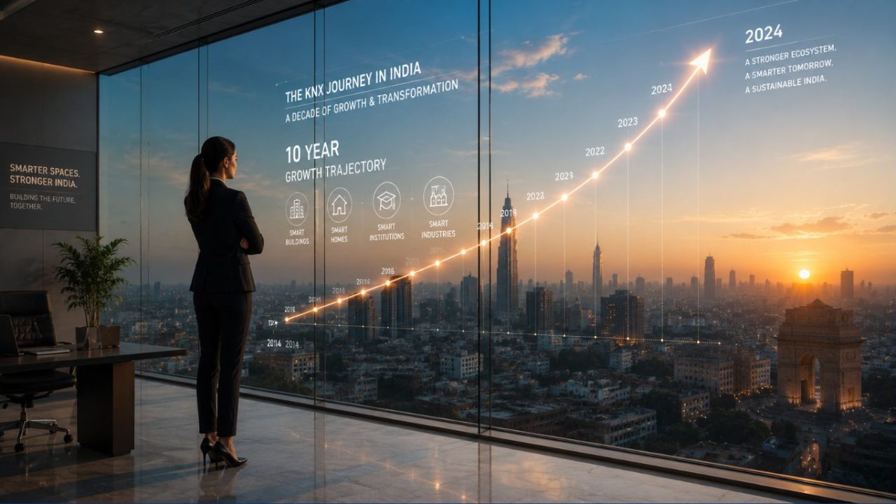 A professional woman overlooking a digital city, symbolizing the rising women in the workforce trends in leadership and strategy.